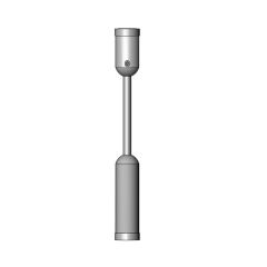 Kit de Fixation pour Tige Sol/Plafond en Aluminium - Longueur : 1 m - ∅ 6 mm 