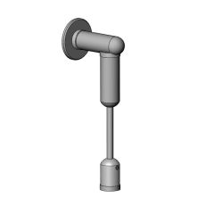 Kit de Fixation pour Tige à 1 Angle Mur/Sol en Aluminium - Longueur : 1 m - ∅ 6 mm 