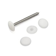 Blanc Bifix. Diamètre 12.5 mm - pour vis cruciforme à tête plate