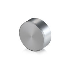 5/16'' -18 Threaded Caps Diameter : 1''. Height : 3/8''. Deep Threaded 0.31'' Chamfer 0.03'' Finish Clear Anodized Aluminium