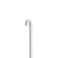Tige Carrée avec Tête en «P» - Longueur : 180 cm - Aluminium Anodisé Naturel