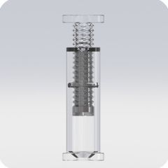 Douilles Easyfix Goliath - ∅ 22 mm - Entretoise : variable de 65 à 85 mm - Couleur Transparente - Sachet de 10 pièces