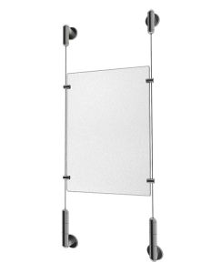 Kit Complet De Signalètique Mur/Mur avec 1 Plaque en Plexi pour format A4