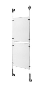 Kit Complet De Signalètique Mur/Mur avec 2 Plaques en Plexi pour format A4