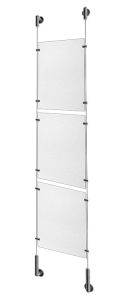 Kit Complet De Signalètique Mur/Mur avec 3 Plaques en Plexi pour format A4