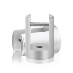 Fixation Murale en Drapeau en Inox pour Support Percé Epaisseur du Support 19 mm
