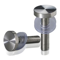 Tête Longue - Inox Premium Satin - ∅ 25 mm - Epaisseur Support < 25 mm