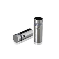 Fixation Murale avec Entretoise - Inox #304 Poli - Inviolable - ∅ 12 mm - Entretoise : 20 mm