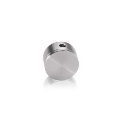 Fixation Murale avec Entretoise pour Plaques en Verre - Tête Plate - Inox Premium Brossé - ∅ 19 mm - Entretoise : 10 mm