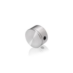 Fixation Murale avec Entretoise pour Plaques en Verre - Tête Plate - Inox #304 - ∅ 19 mm - Entretoise : 10 mm