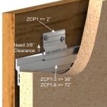 Z Clip en Aluminium - Longueur : 910 mm pour Charge Moyennement lourde à Lourde