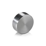 Tête - ∅ 25 mm - Hauteur : 9 mm - Inox Brossé