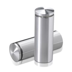 Fixation Murale avec Entretoise - Aluminium Anodisé Argent Brillant - ∅ 25 mm - Entretoise : 65 mm