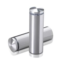 Fixation Murale avec Entretoise - Aluminium Anodisé Argent Brillant - ∅ 22 mm - Entretoise : 65 mm