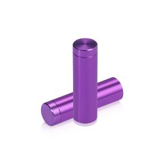 Fixation Murale avec Entretoise - Aluminium Anodisé - ∅ 12 mm - Entretoise : 38 mm - Mauve 