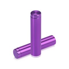 Fixation Murale avec Entretoise - Aluminium Anodisé - ∅ 12 mm - Entretoise : 50 mm - Mauve 