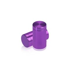 Fixation Murale avec Entretoise - Aluminium Anodisé - ∅ 16 mm - Entretoise : 25 mm - Mauve 