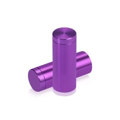 Fixation Murale avec Entretoise - Aluminium Anodisé - ∅ 16 mm - Entretoise : 38 mm - Mauve 