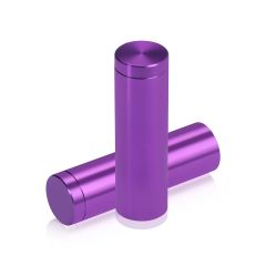 Fixation Murale avec Entretoise - Aluminium Anodisé - ∅ 16 mm - Entretoise : 50 mm - Mauve 