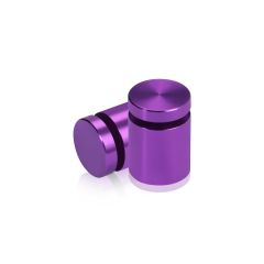 Fixation Murale avec Entretoise - Aluminium Anodisé - ∅ 19 mm - Entretoise : 20 mm - Mauve 