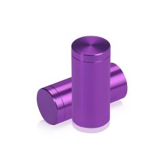 Fixation Murale avec Entretoise - Aluminium Anodisé - ∅ 19 mm - Entretoise : 38 mm - Mauve 