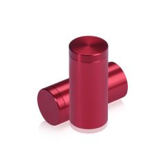 Fixation Murale avec Entretoise - Aluminium Anodisé - ∅ 19 mm - Entretoise : 38 mm - Rouge 