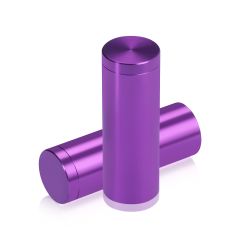 Fixation Murale avec Entretoise - Aluminium Anodisé - ∅ 19 mm - Entretoise : 50 mm - Mauve 