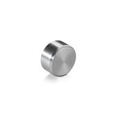 Tête - ∅ 16 mm - Hauteur : 6 mm - Inox Brossé