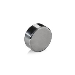 Tête - ∅ 25 mm - Hauteur : 9 mm - Inox Poli