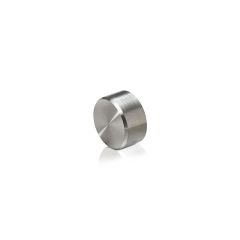 Tête - ∅ 19 mm - Hauteur : 6 mm - Inox Brossé