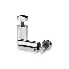 Fixation Murale Latérale - Inox Premium Poli - ∅ 19 mm - Entretoise : 38 mm