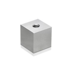 Entretoise Carrée 19 mm - Longueur : 25 mm - Aluminium Anodisé Naturel