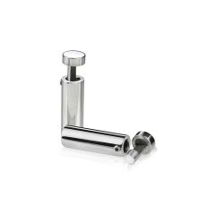 Fixation Murale Latérale - Inox Premium Poli - ∅ 12 mm - Entretoise : 38 mm