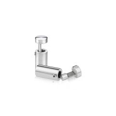 Fixation Murale Latérale - Inox Premium Brossé - ∅ 12 mm - Entretoise : 25 mm