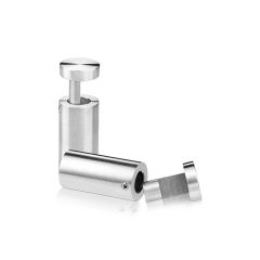 Fixation Murale Latérale - Inox Premium Brossé - ∅ 19 mm - Entretoise : 38 mm 