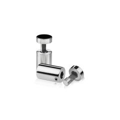 Fixation Murale Latérale - Inox Premium Poli - ∅ 16 mm - Entretoise : 25 mm