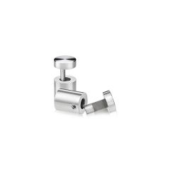 Fixation Murale Latérale - Inox Premium Brossé - ∅ 16 mm - Entretoise : 19 mm