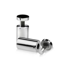 Fixation Murale Latérale - Inox Premium Poli - ∅ 22 mm - Entretoise : 38 mm