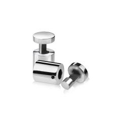 Fixation Murale Latérale - Inox Premium Poli - ∅ 22 mm - Entretoise : 25 mm