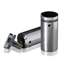 Fixation Murale avec Entretoise - Inox #304 Poli - Inviolable - ∅ 25 mm - Entretoise : 45 mm