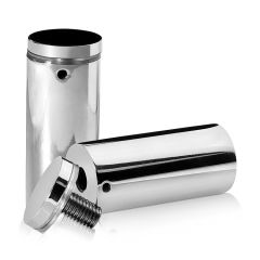 Fixation Murale avec Entretoise - Inox #304 Poli - Inviolable - ∅ 30 mm - Entretoise : 65 mm