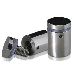 Fixation Murale avec Entretoise - Inox #304 Poli - Inviolable - ∅ 22 mm - Entretoise : 25 mm