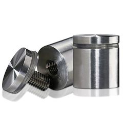 Fixation Murale avec Entretoise - Inox Premium Brossé - ∅ 30 mm - Entretoise : 25 mm 