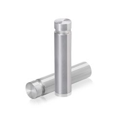 Fixation Murale avec Entretoise - Aluminium Anodisé Argent Brillant - Tête Sécurisée - ∅ 12 mm - Entretoise : 45 mm